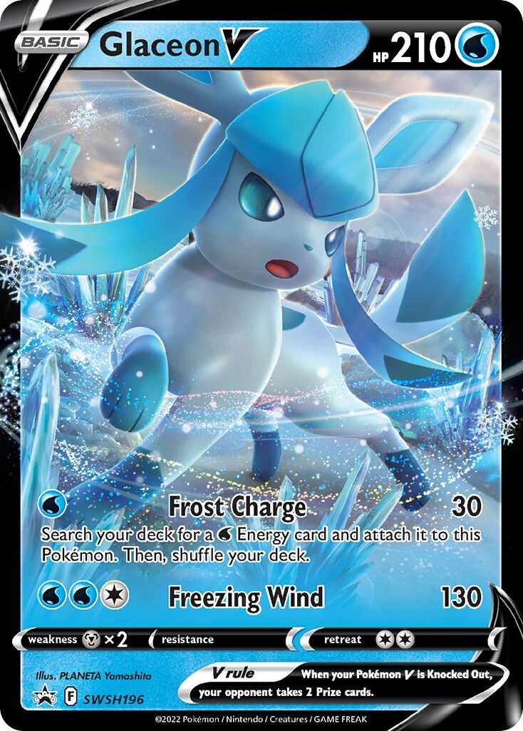 Glaceon V 196/285 — Sword & Shield Promos (English Pokémon TCG card)