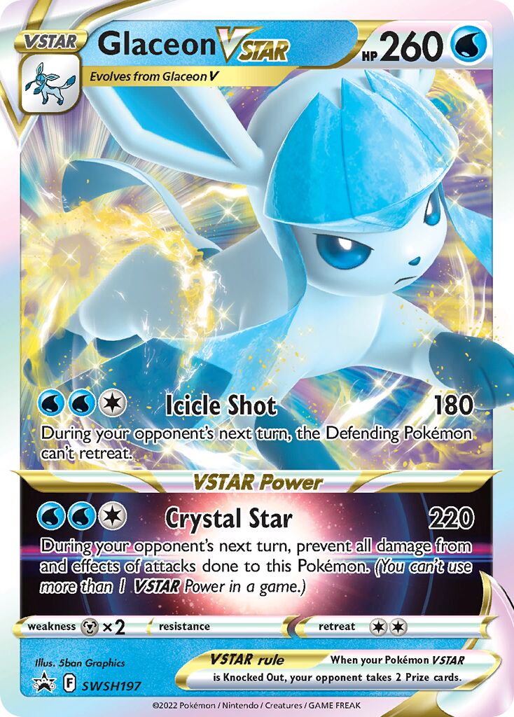 Glaceon VSTAR 197/285 — Sword & Shield Promos (English Pokémon TCG card)