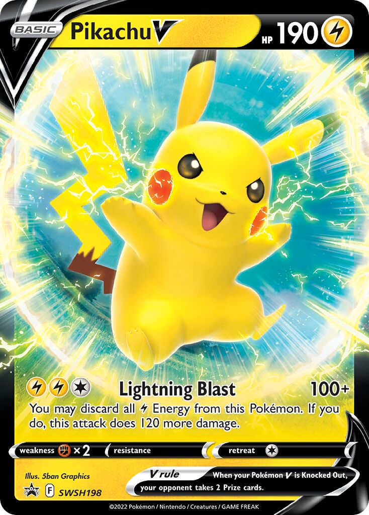 Pikachu V 198/285 — Sword & Shield Promos (English Pokémon TCG card)