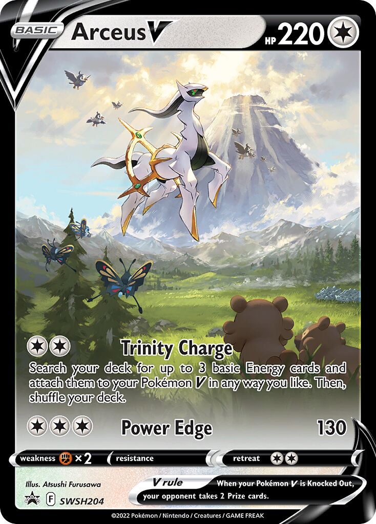 Arceus V 204/285 — Sword & Shield Promos (English Pokémon TCG card)