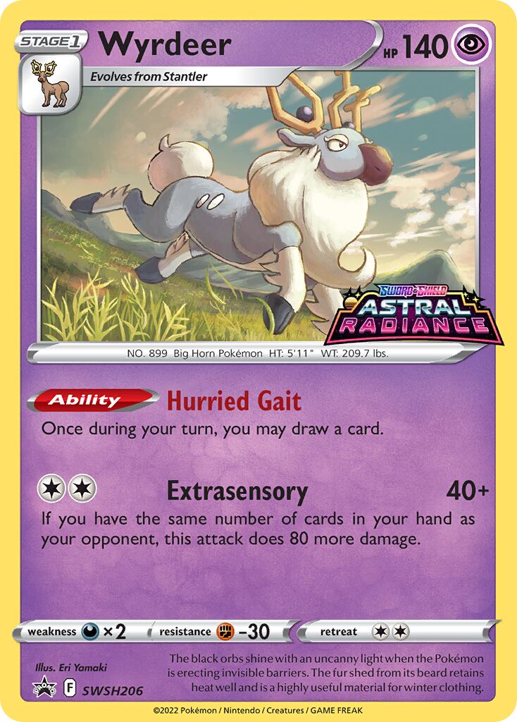 Wyrdeer 206/285 — Sword & Shield Promos (English Pokémon TCG card)