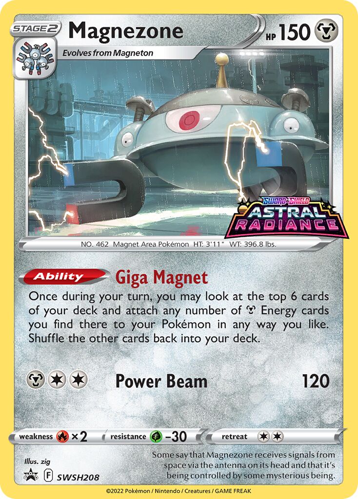 Magnezone 208/285 — Sword & Shield Promos (English Pokémon TCG card)