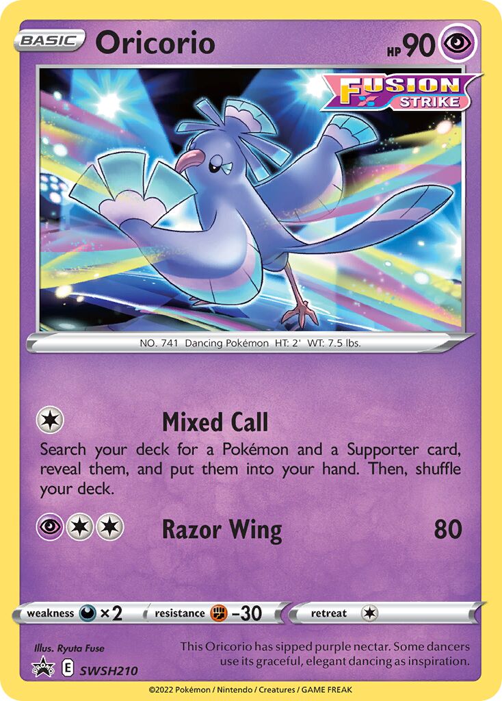 Oricorio 210/285 — Sword & Shield Promos (English Pokémon TCG card)