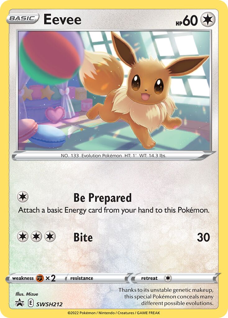 Eevee 212/285 — Sword & Shield Promos (English Pokémon TCG card)