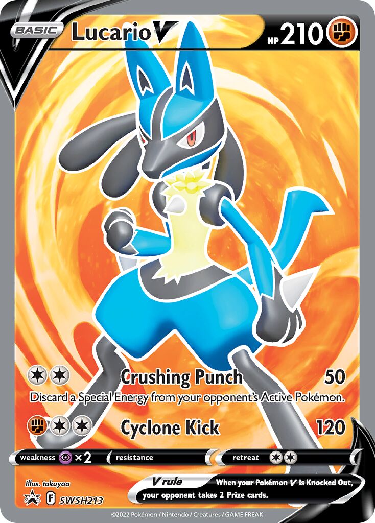Lucario V 213/285 — Sword & Shield Promos (English Pokémon TCG card)