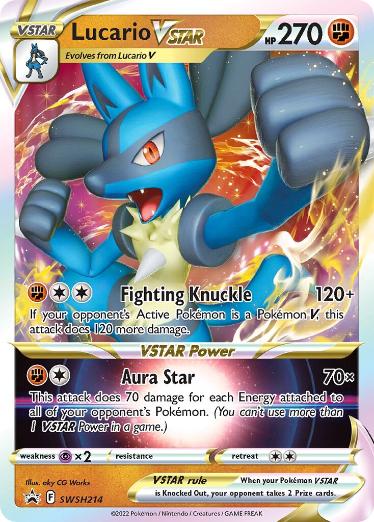 Lucario VSTAR 214/285 — Sword & Shield Promos (English Pokémon TCG card)