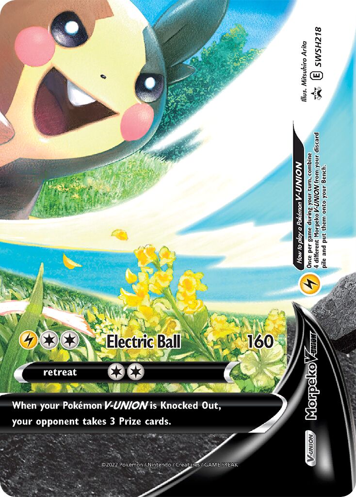 Morpeko V-UNION 218/285 — Sword & Shield Promos (English Pokémon TCG card)