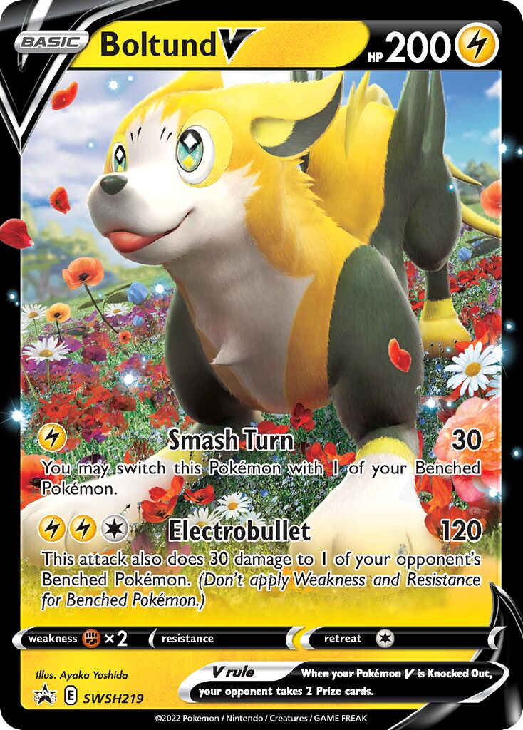 Boltund V 219/285 — Sword & Shield Promos (English Pokémon TCG card)