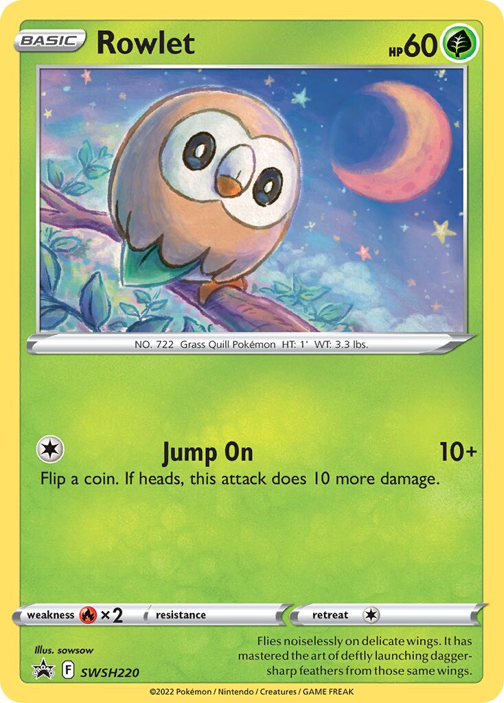 Rowlet 220/285 — Sword & Shield Promos (English Pokémon TCG card)