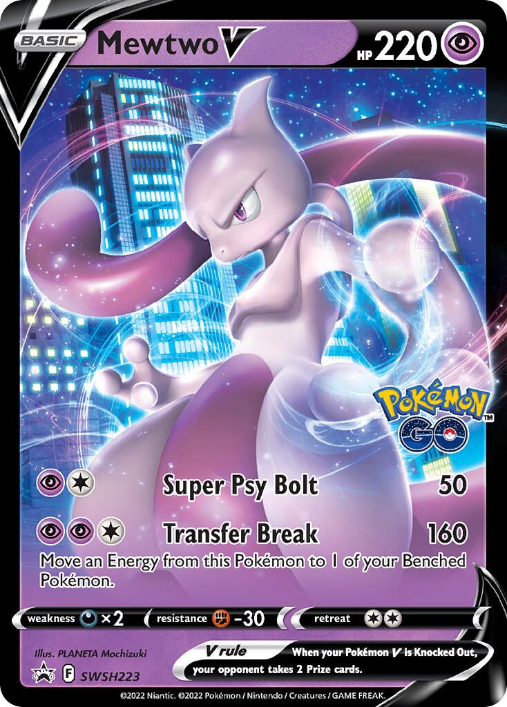 Mewtwo V 223/285 — Sword & Shield Promos (English Pokémon TCG card)