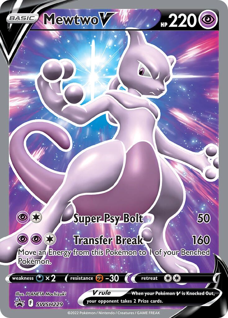 Mewtwo V 229/285 — Sword & Shield Promos (English Pokémon TCG card)