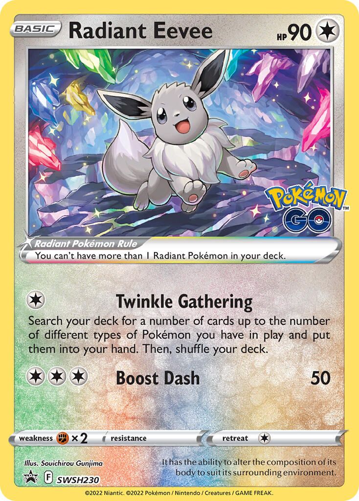 Radiant Eevee 230/285 — Sword & Shield Promos (English Pokémon TCG card)