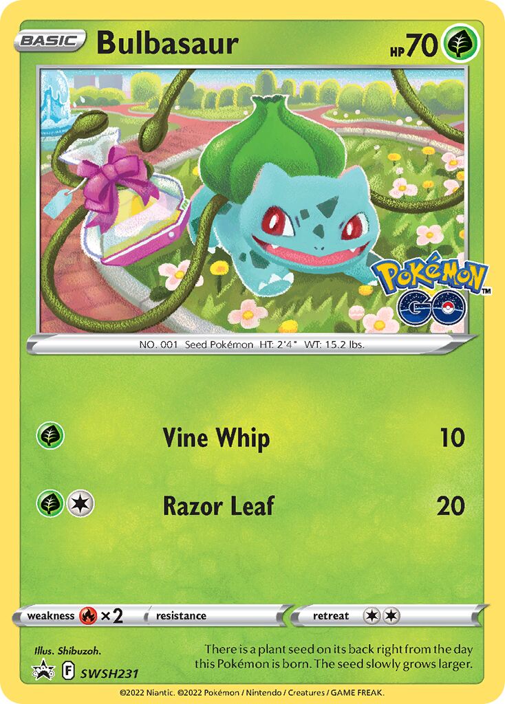 Bulbasaur 231/285 — Sword & Shield Promos (English Pokémon TCG card)