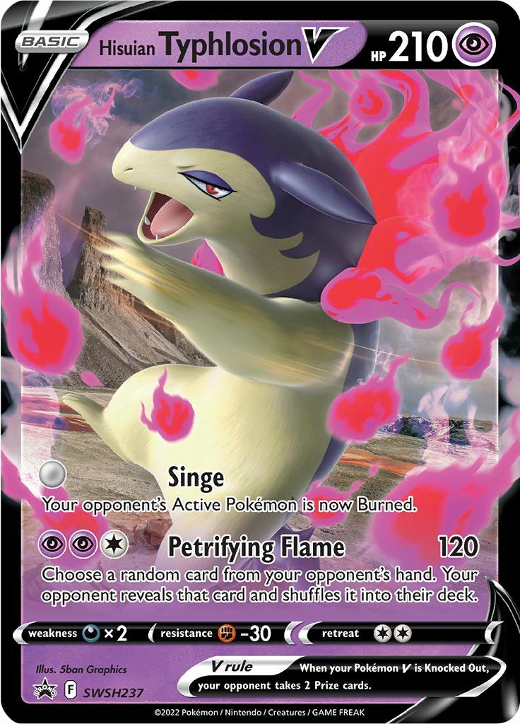 Hisuian Typhlosion V 237/285 — Sword & Shield Promos (English Pokémon TCG card)