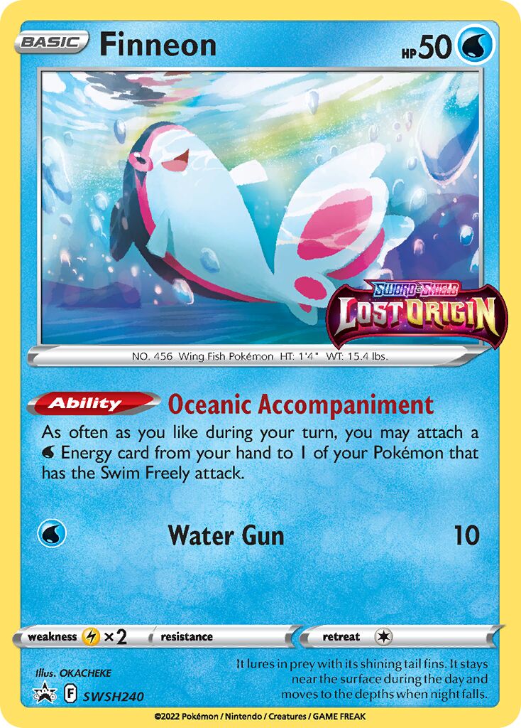 Finneon 240/285 — Sword & Shield Promos (English Pokémon TCG card)