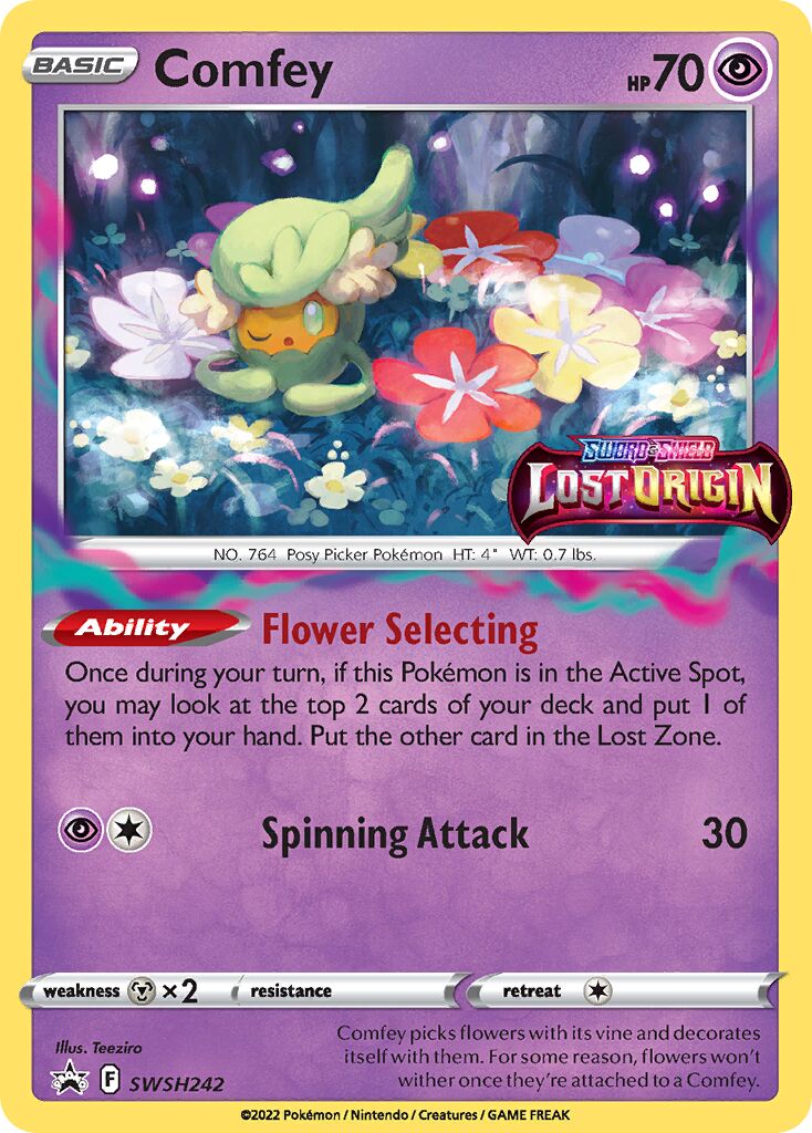 Comfey 242/285 — Sword & Shield Promos (English Pokémon TCG card)