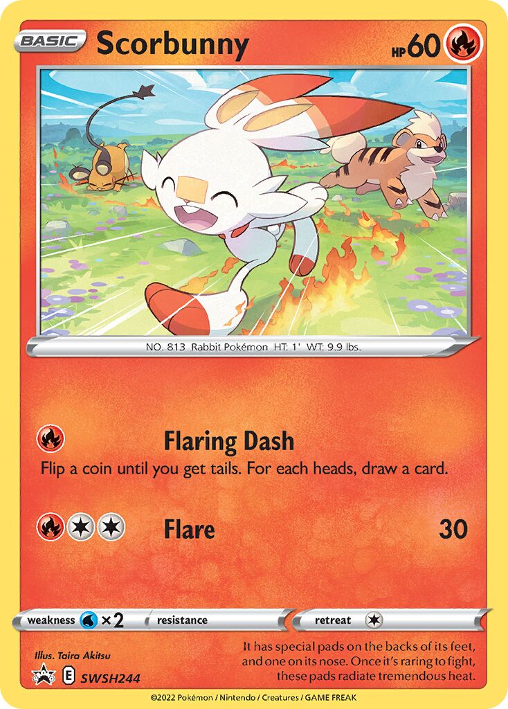 Scorbunny 244/285 — Sword & Shield Promos (English Pokémon TCG card)