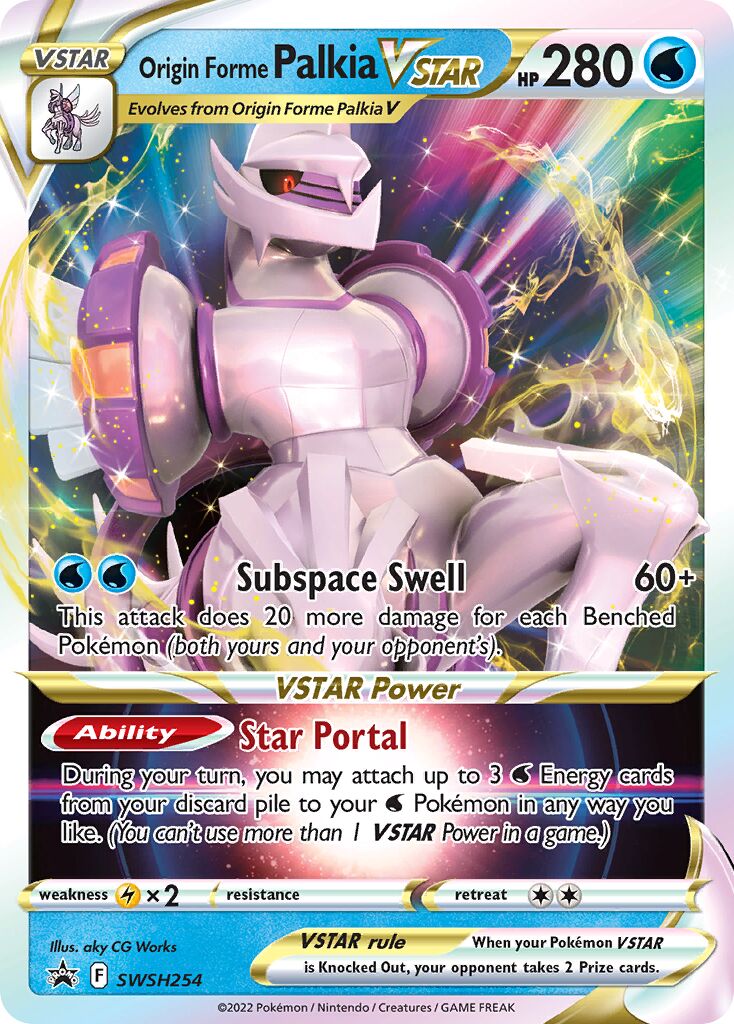 Origin Forme Palkia VSTAR 254/285 — Sword & Shield Promos (English Pokémon TCG card)