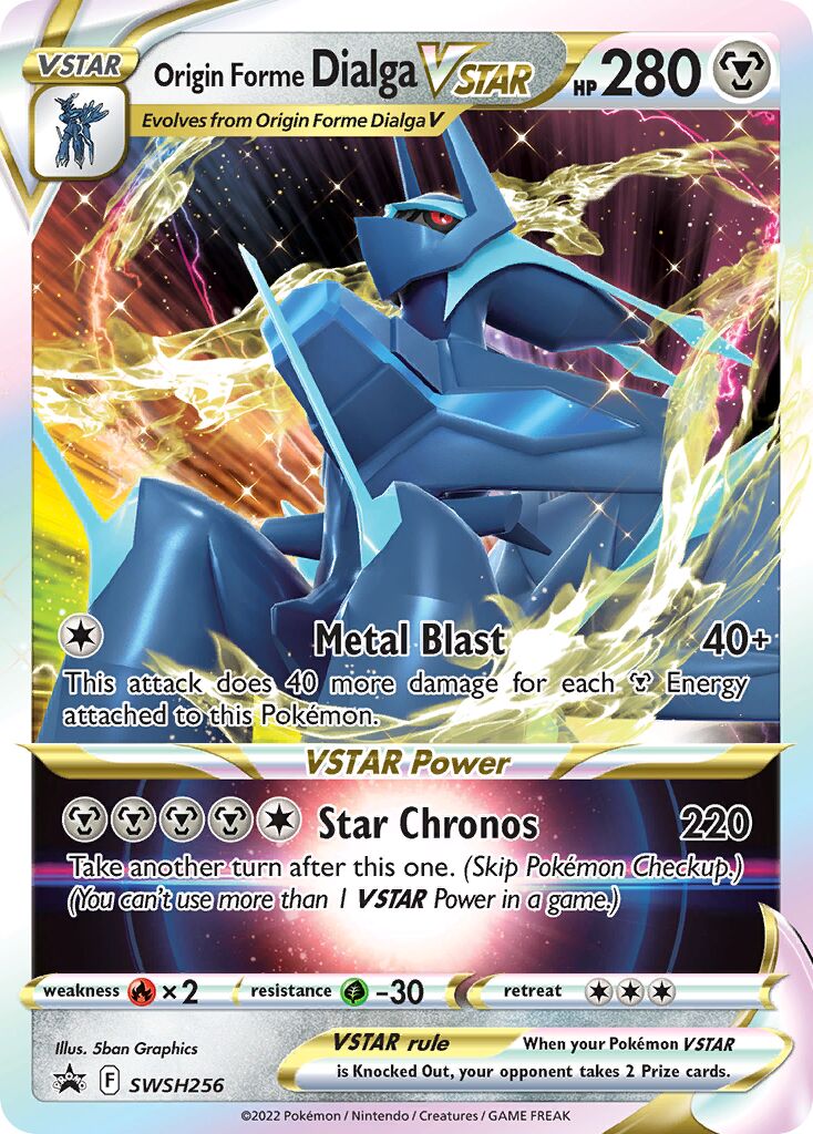 Origin Forme Dialga VSTAR 256/285 — Sword & Shield Promos (English Pokémon TCG card)