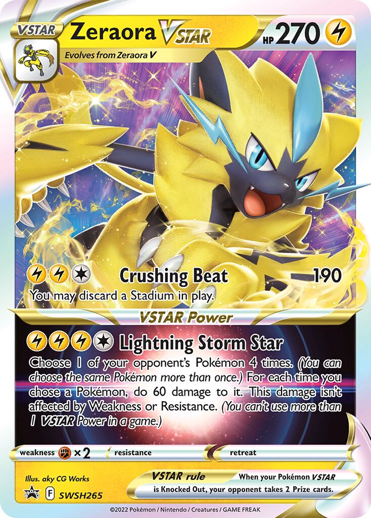 Zeraora VSTAR 265/285 — Sword & Shield Promos (English Pokémon TCG card)