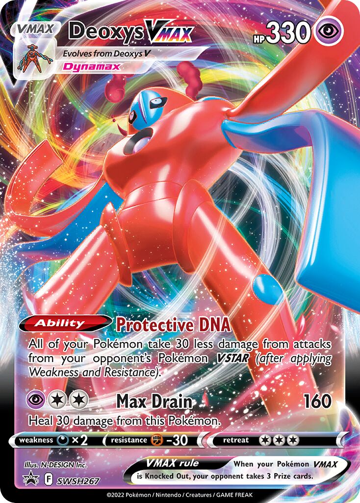 Deoxys VMAX 267/285 — Sword & Shield Promos (English Pokémon TCG card)