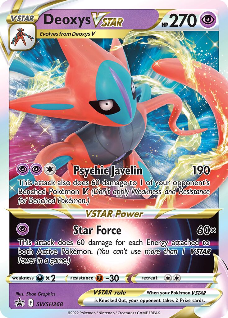 Deoxys VSTAR 268/285 — Sword & Shield Promos (English Pokémon TCG card)
