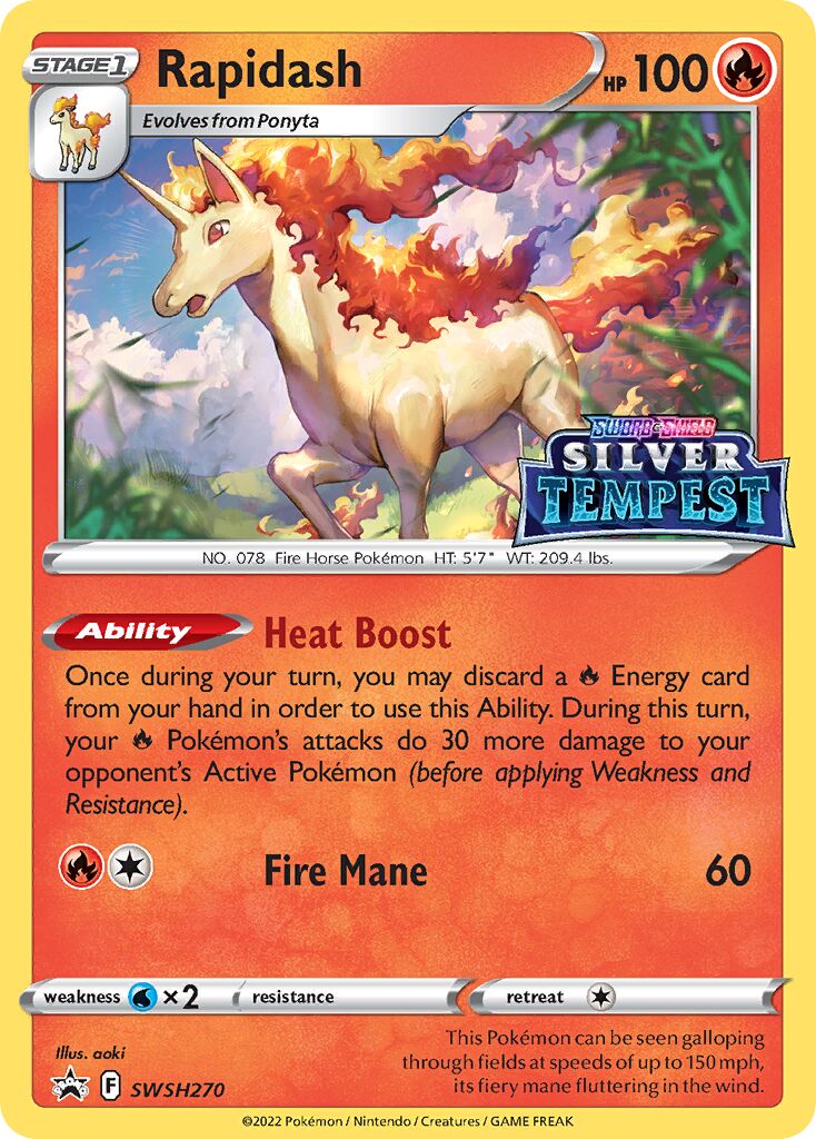 Rapidash 270/285 — Sword & Shield Promos (English Pokémon TCG card)