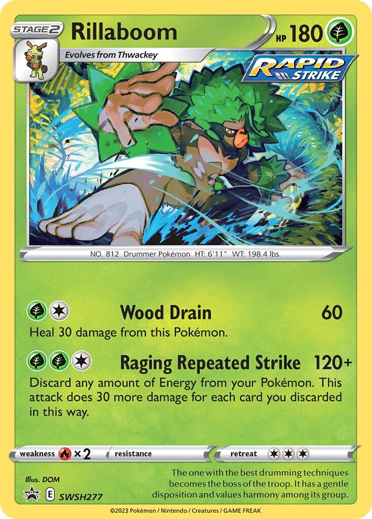 Rillaboom 277/285 — Sword & Shield Promos (English Pokémon TCG card)