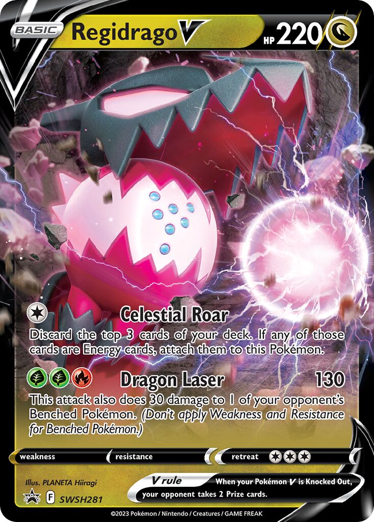 Regidrago V 281/285 — Sword & Shield Promos (English Pokémon TCG card)