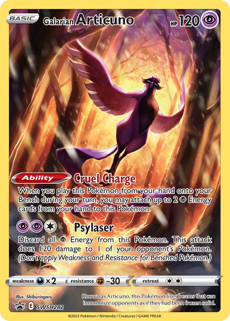 Galarian Articuno 282/285 — Sword & Shield Promos (English Pokémon TCG card)