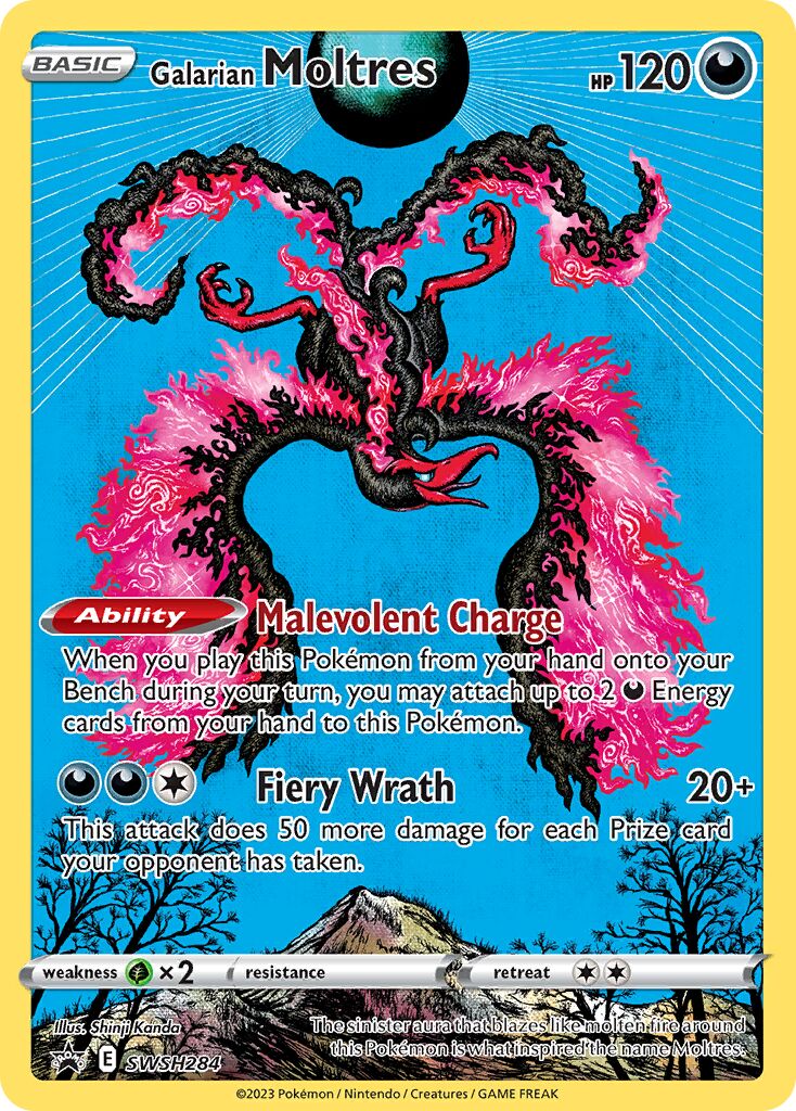 Galarian Moltres 284/285 — Sword & Shield Promos (English Pokémon TCG card)