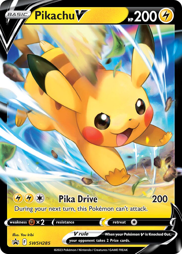 Pikachu V 285/285 — Sword & Shield Promos (English Pokémon TCG card)