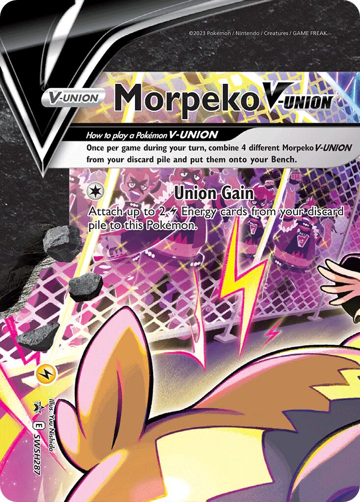 Morpeko V-UNION 287/285 — Sword & Shield Promos (English Pokémon TCG card)