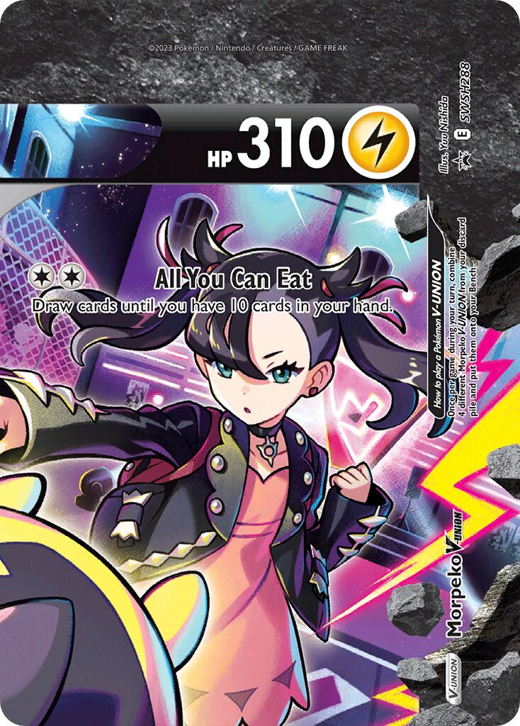Morpeko V-UNION 288/285 — Sword & Shield Promos (English Pokémon TCG card)