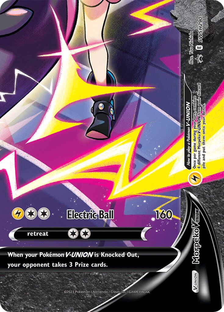 Morpeko V-UNION 290/285 — Sword & Shield Promos (English Pokémon TCG card)