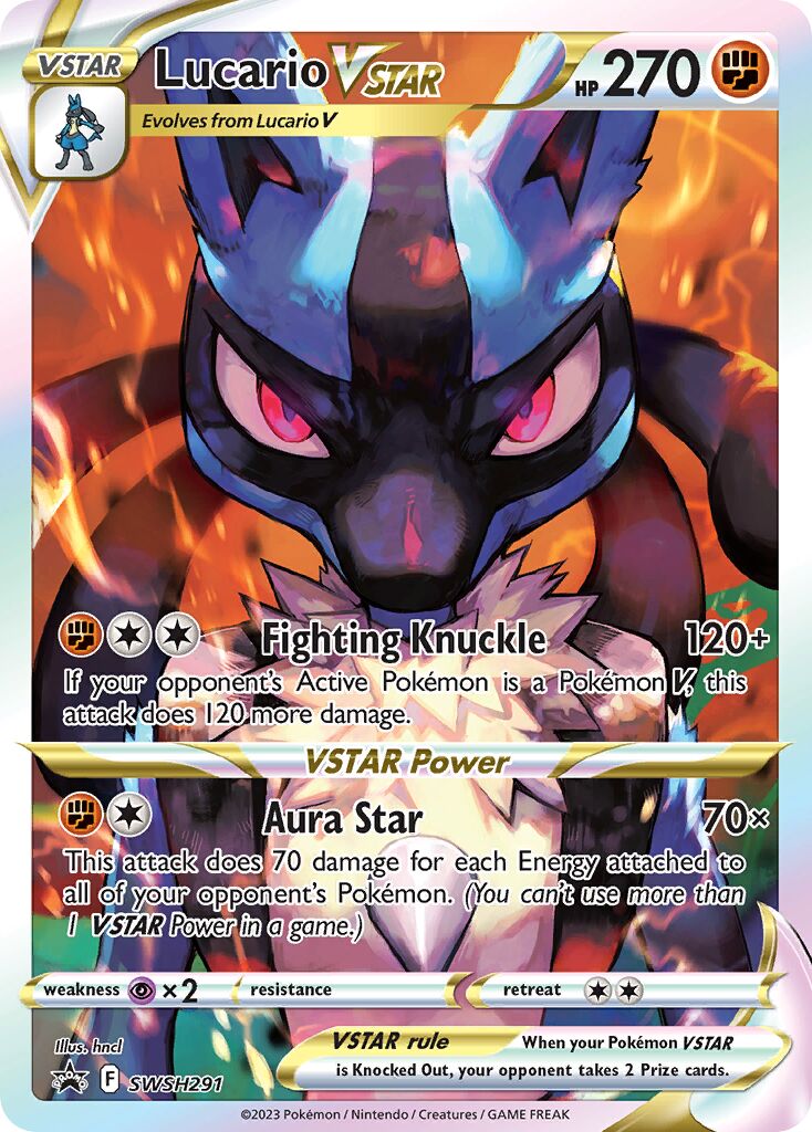 Lucario VSTAR 291/285 — Sword & Shield Promos (English Pokémon TCG card)