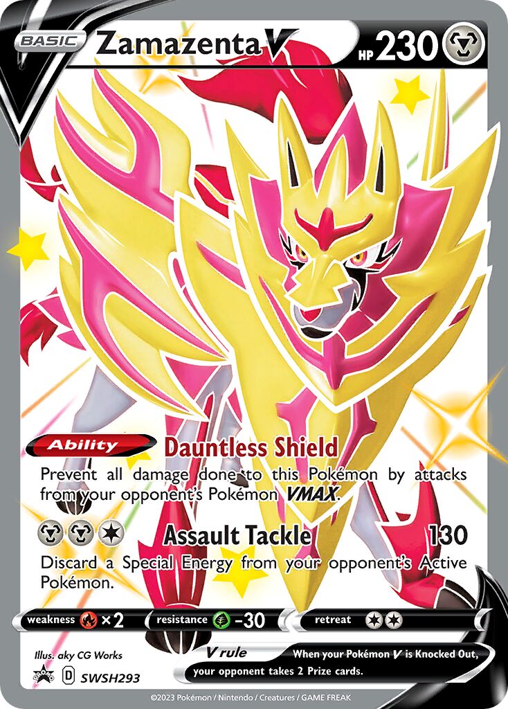 Zamazenta V 293/285 — Sword & Shield Promos (English Pokémon TCG card)