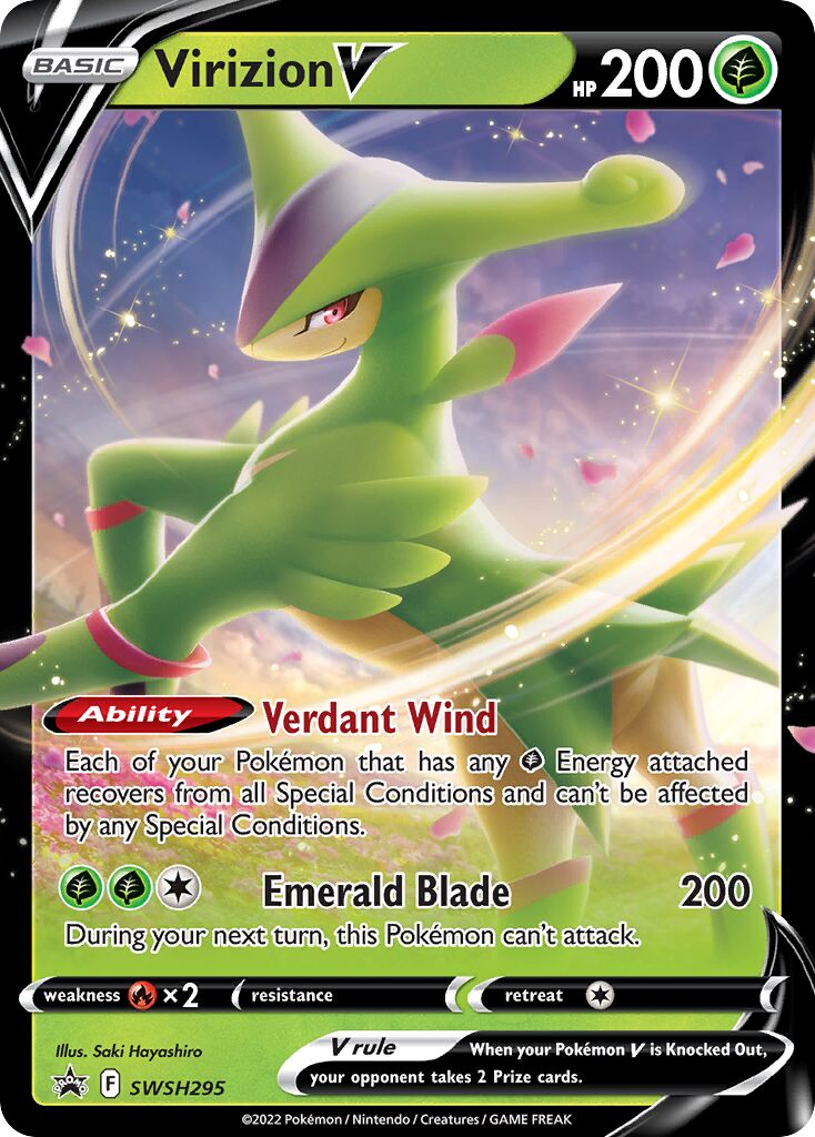 Virizion V 295/285 — Sword & Shield Promos (English Pokémon TCG card)