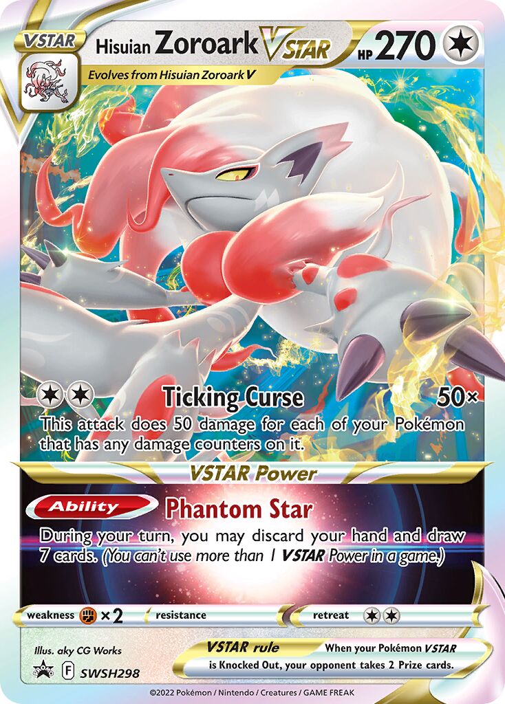 Hisuian Zoroark VSTAR 298/285 — Sword & Shield Promos (English Pokémon TCG card)