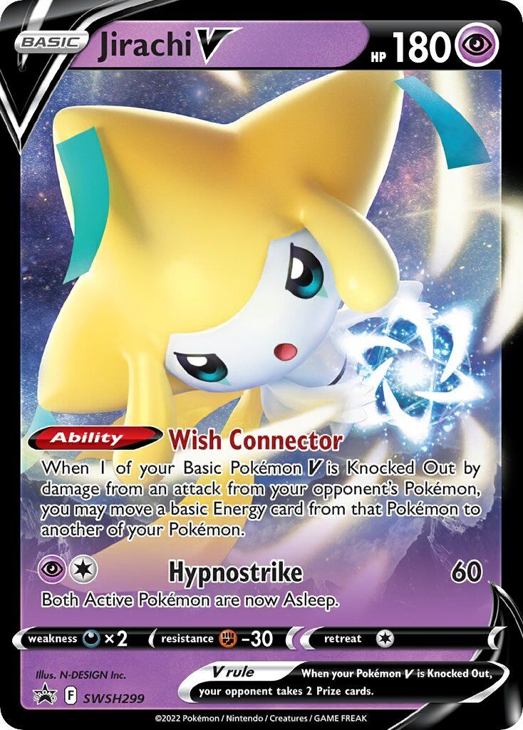Jirachi V 299/285 — Sword & Shield Promos (English Pokémon TCG card)