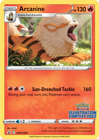 Arcanine 304/285 — Sword & Shield Promos (English Pokémon TCG card)