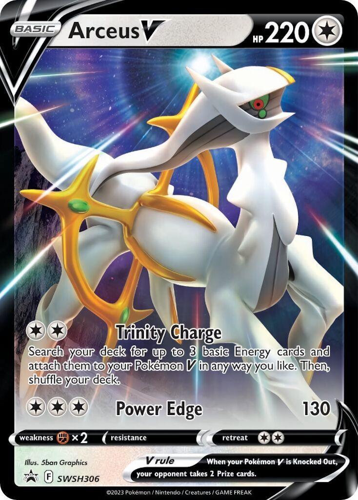 Arceus V 306/285 — Sword & Shield Promos (English Pokémon TCG card)