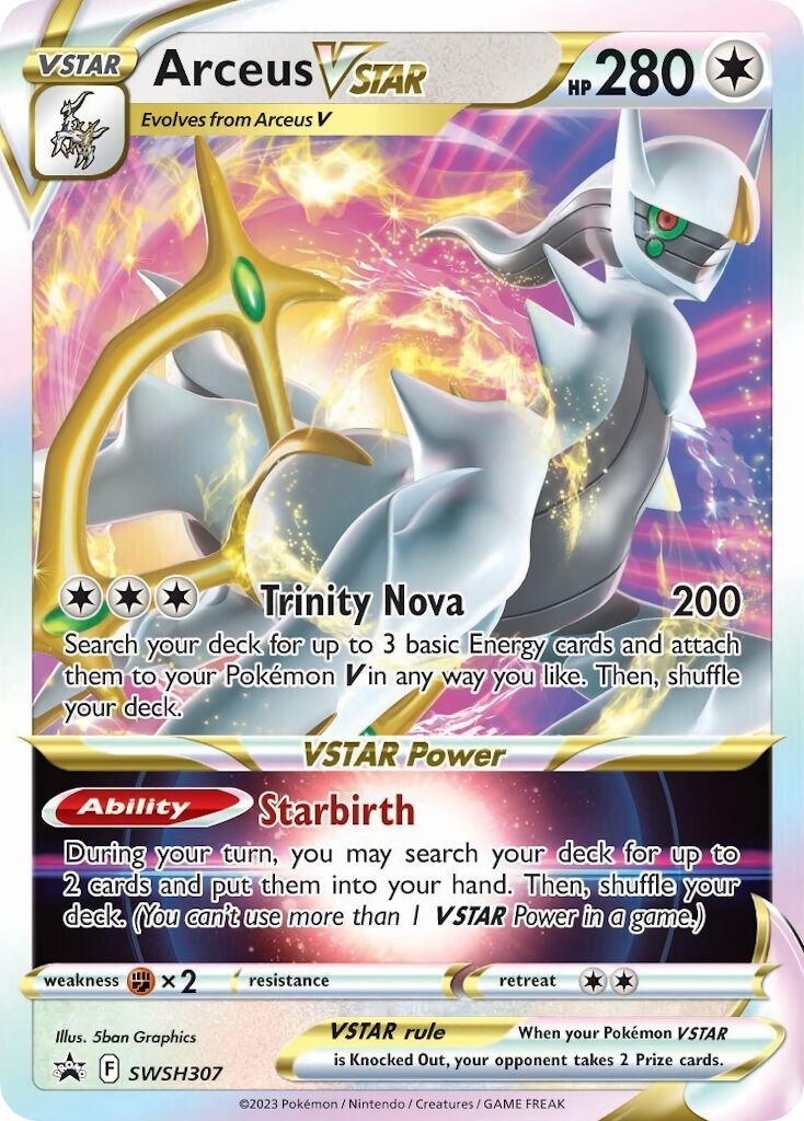 Arceus VSTAR 307/285 — Sword & Shield Promos (English Pokémon TCG card)