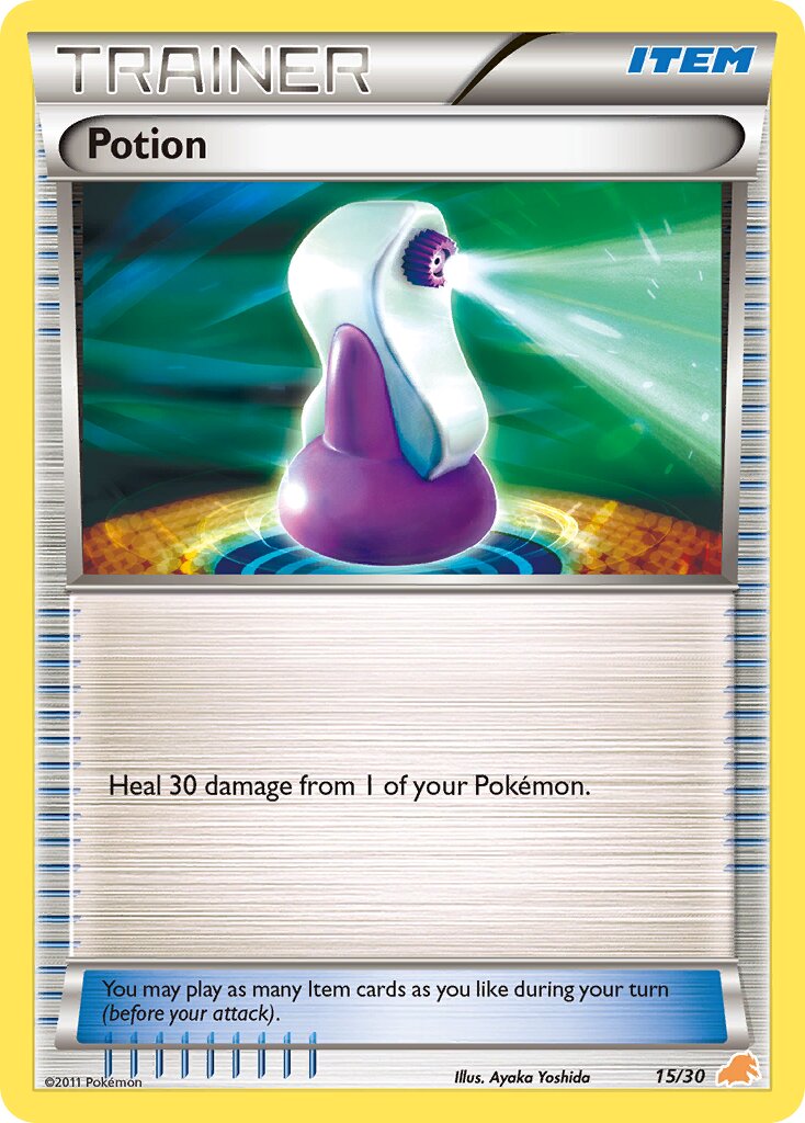 Potion 015/30 — BW trainer Kit (Excadrill) (English Pokémon TCG card)