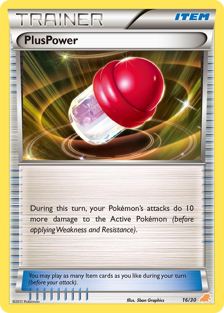 PlusPower 016/30 — BW trainer Kit (Excadrill) (English Pokémon TCG card)
