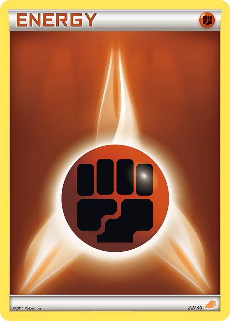 Fighting Energy 022/30 — BW trainer Kit (Excadrill) (English Pokémon TCG card)