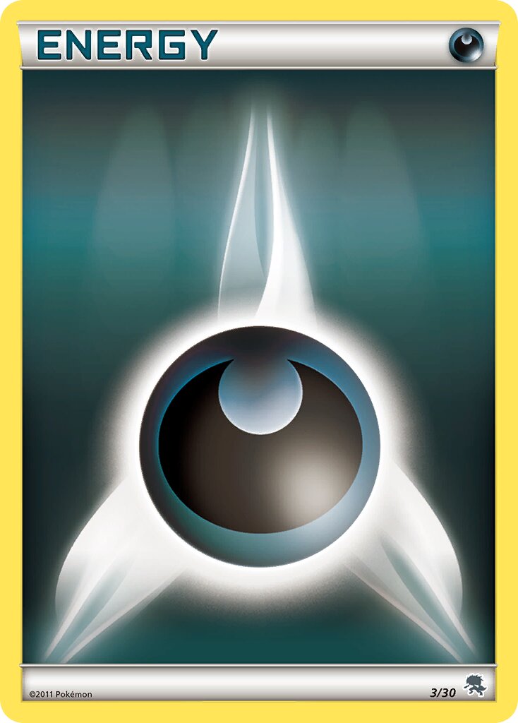 Darkness Energy 003/30 — BW trainer Kit (Zoroark) (English Pokémon TCG card)