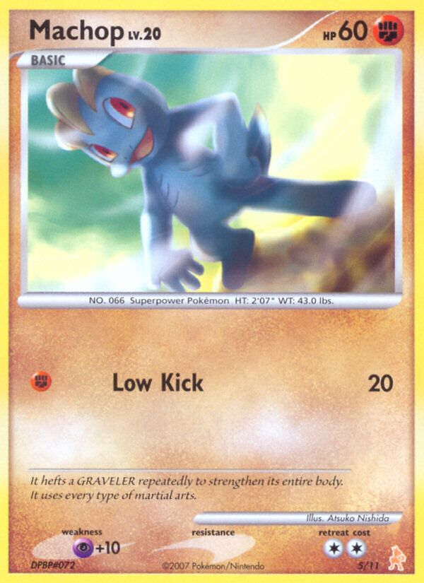 Machop 005/11 — DP trainer Kit (Lucario) (English Pokémon TCG card)