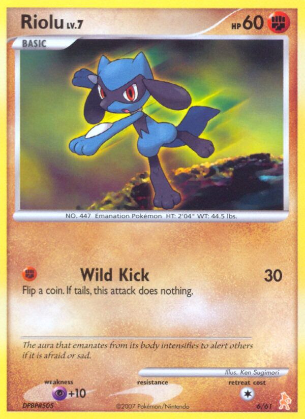 Riolu 006/11 — DP trainer Kit (Lucario) (English Pokémon TCG card)