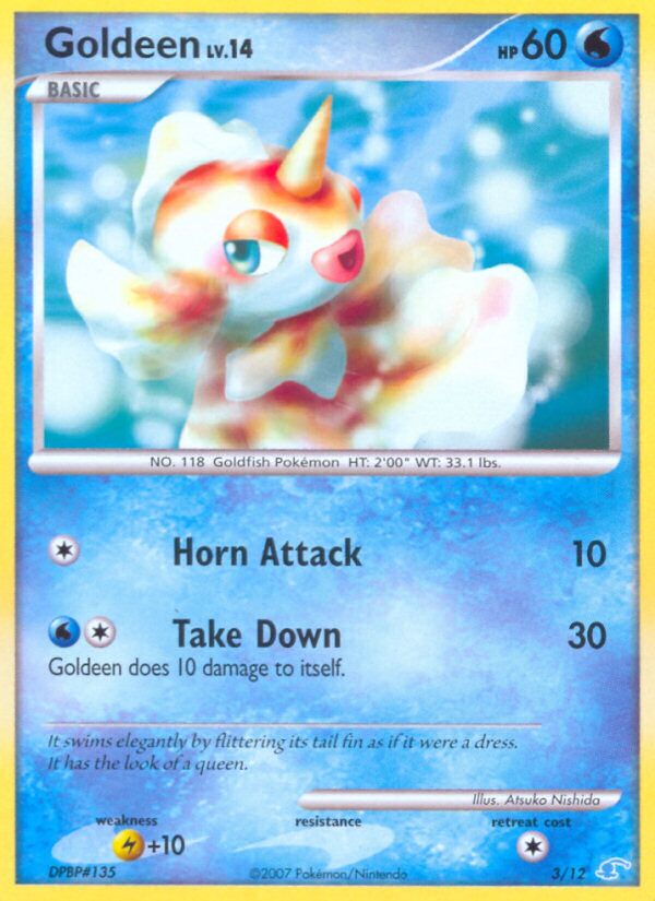 Goldeen 003/12 — DP trainer Kit (Manaphy) (English Pokémon TCG card)